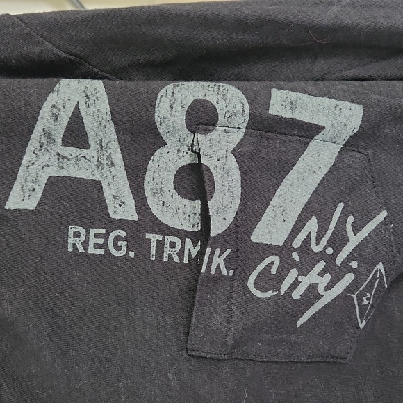 Aeropostale Black Long Sleeve Shirt - Picture 2 of 3